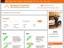 Tablet Screenshot of perdanaproperti.com